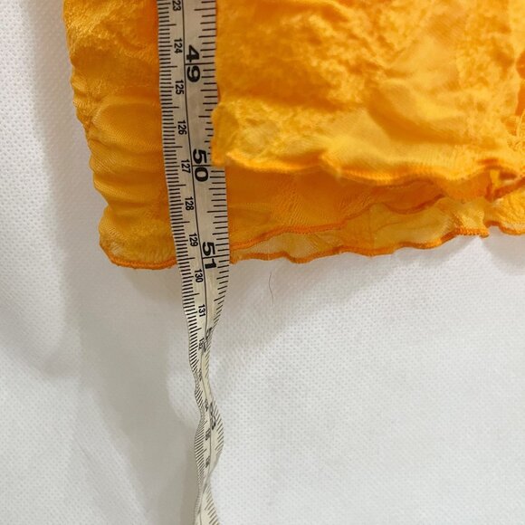 by Anthropologie Strapless Textured Knit Slip Midi Dress Orange - Size XL - Picture 6 of 6